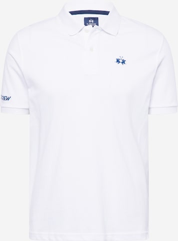 La Martina Poloshirt in Weiß: Vorderseite