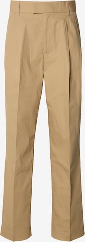 HUGO Loosefit Laskoshousut 'Celeg261' värissä beige: etupuoli