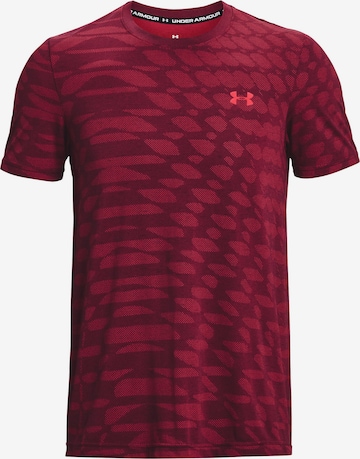 UNDER ARMOUR Functioneel shirt 'Novelty' in Rood: voorkant