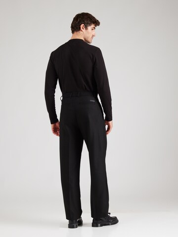 Calvin Klein Loosefit Bukser med lægfolder i sort