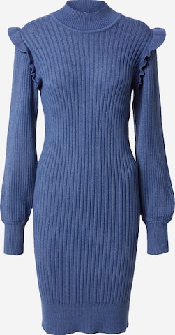 OBJECT Knitted dress 'DIVA' in Blue: front
