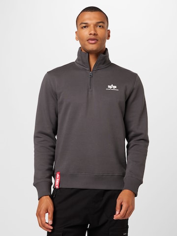 Sweat-shirt ALPHA INDUSTRIES en gris : devant