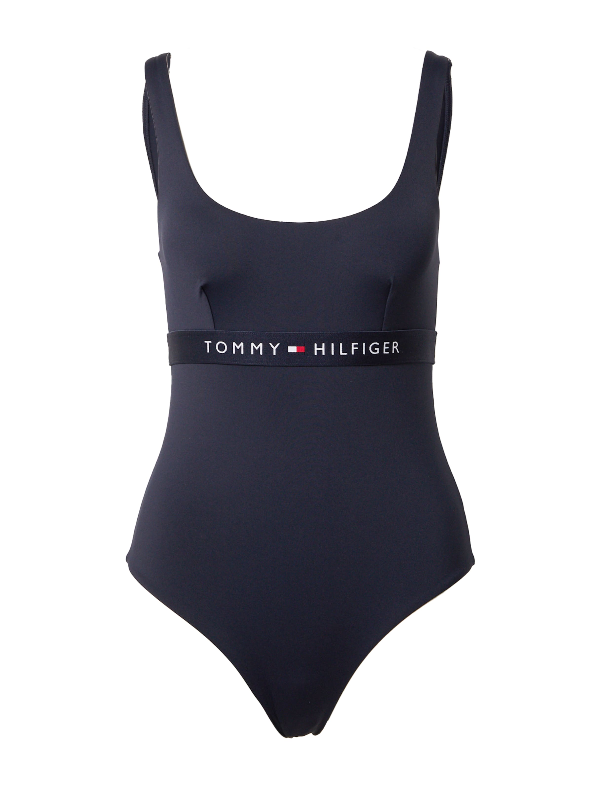 Maudymosi kostiumėlis iš Tommy Hilfiger Underwear, spalva – tamsiai mėlyna / ugnies raudona / balta, Prekių apžvalga