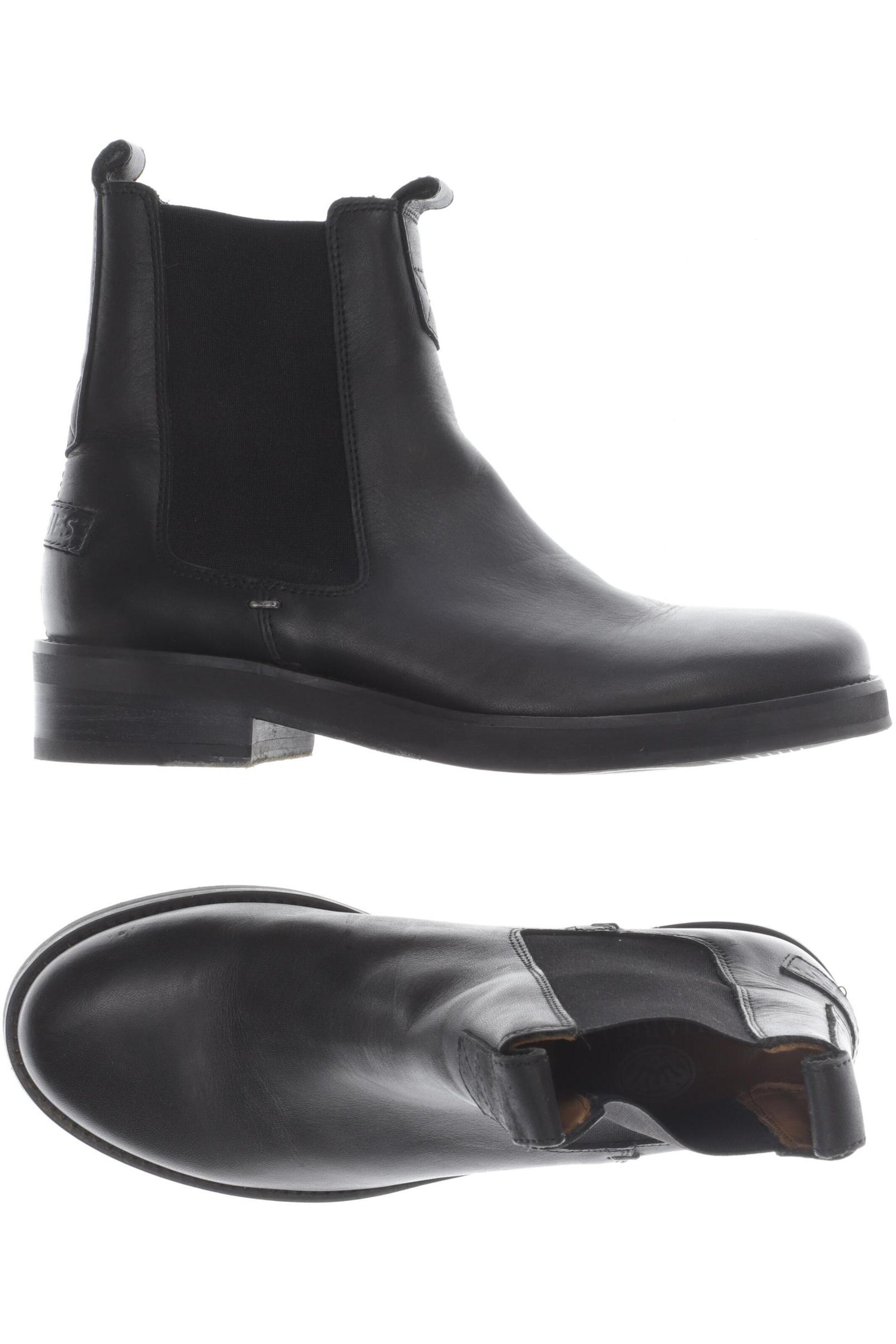 Chelsea Boots Shabbies Amsterdam Stiefel Schwarz SHABBIES