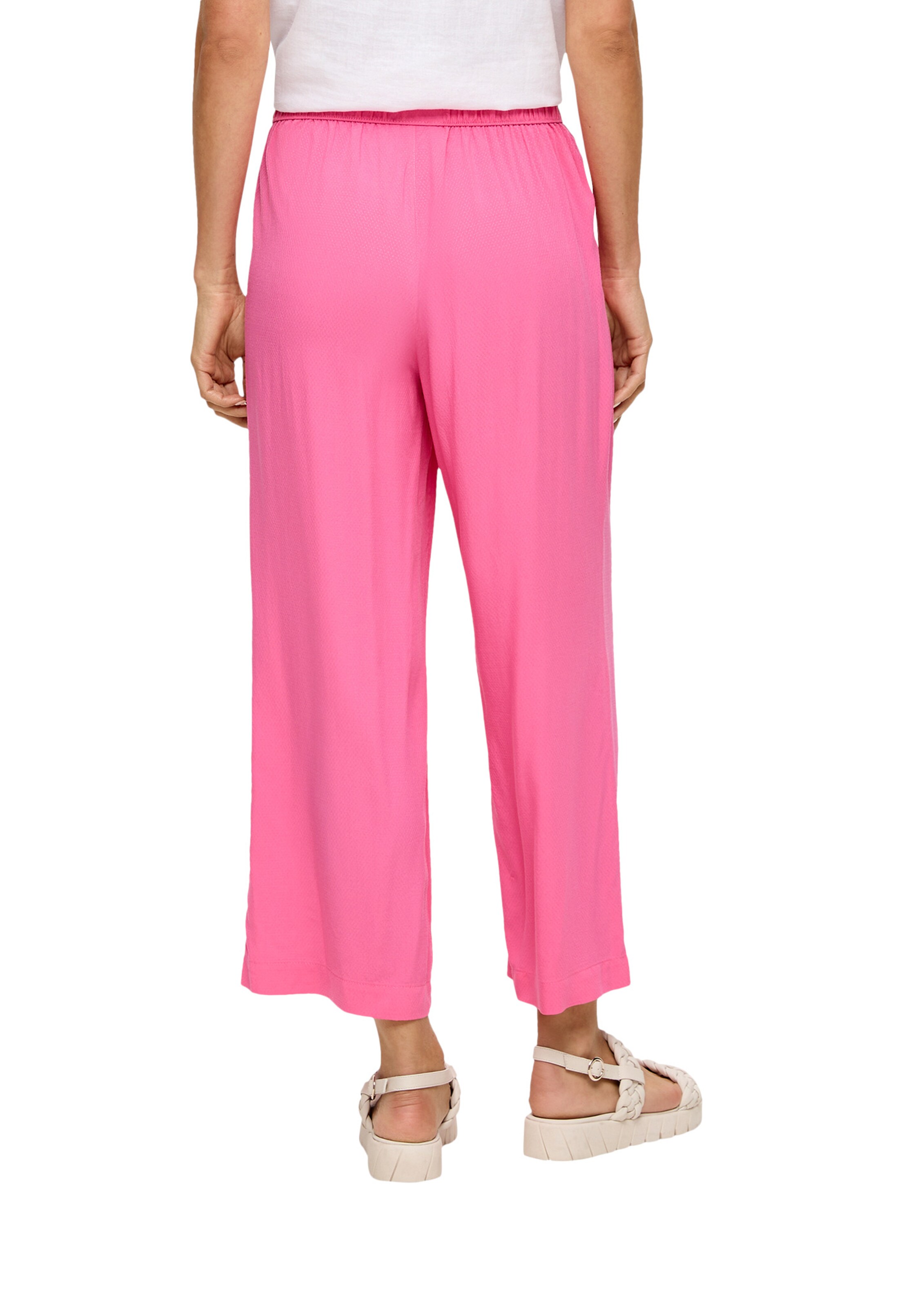 Wide Leg Pantalon s.Oliver en rose