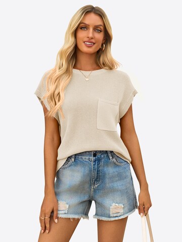 Imily Bela Pulóver - bézs: elől