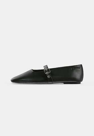 Calvin Klein Riemchenballerina in Schwarz: Vorderseite
