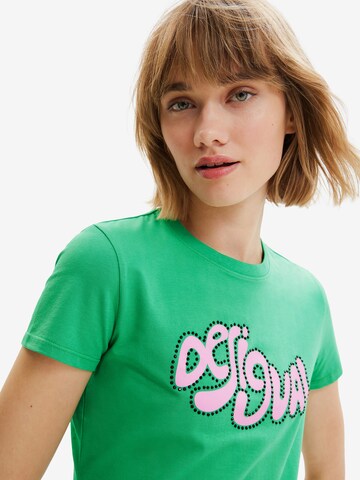 Desigual Tričko 'Barcelona' – zelená