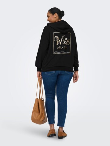 ONLY Carmakoma Sweatshirt 'CARMelanie' in Zwart