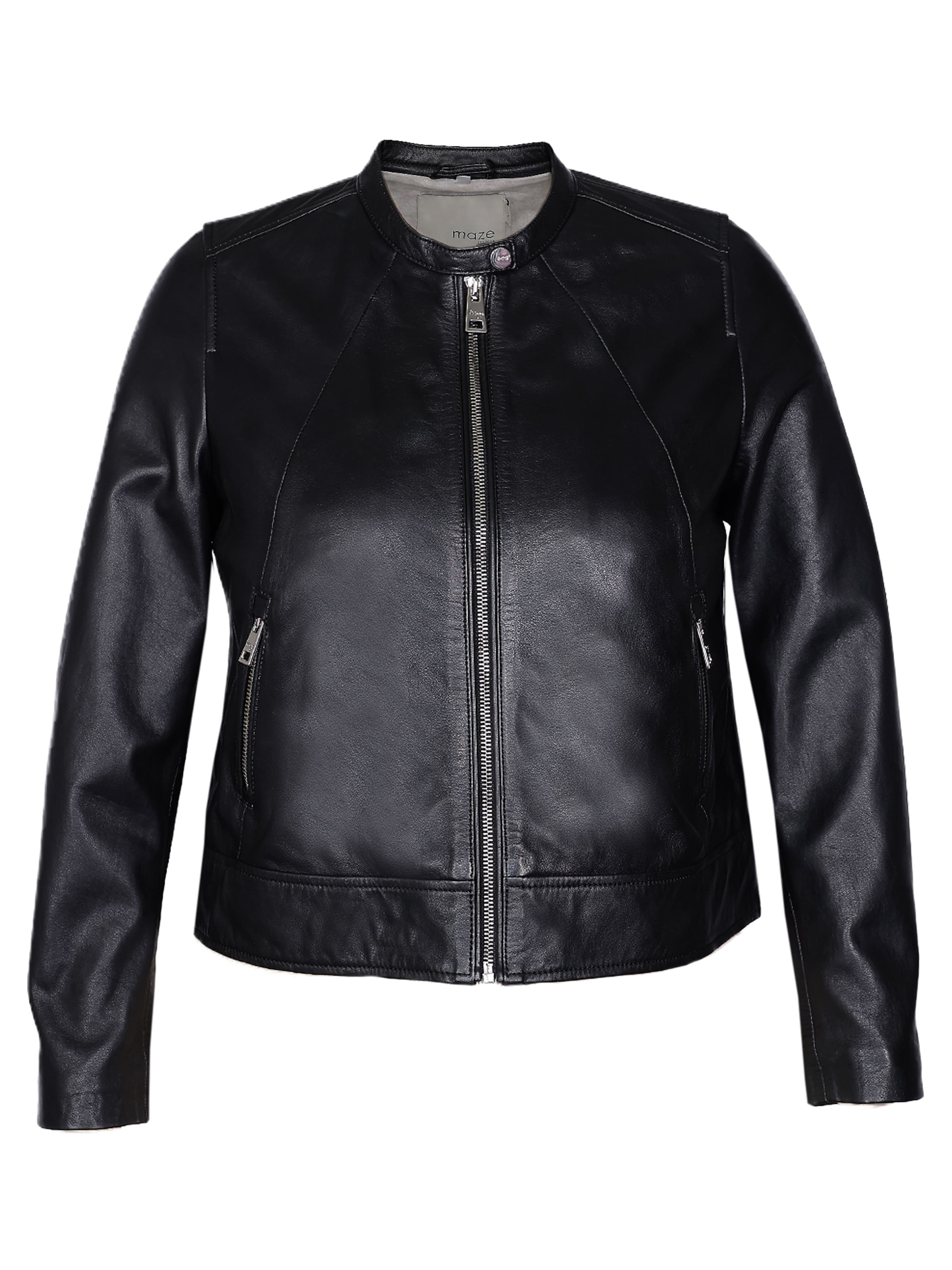 Maze Jacke in Schwarz: Vorderseite