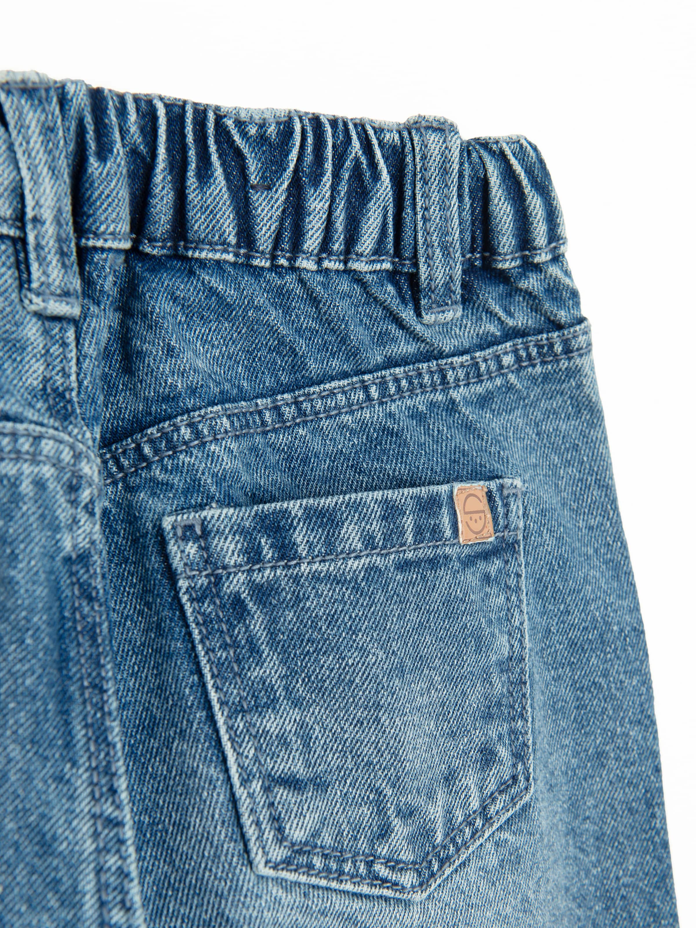 mėlyna Cool Club Plačios klešnės Džinsai