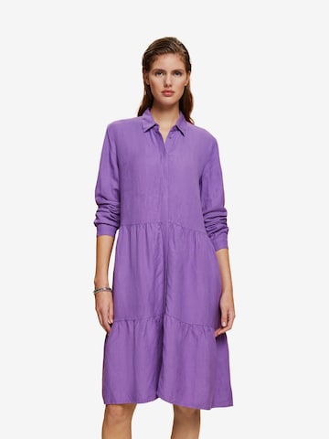 ESPRIT Shirt Dress in Purple: front