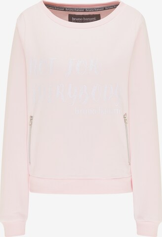 BRUNO BANANI Sweatshirt 'Diaz' in Roze: voorkant