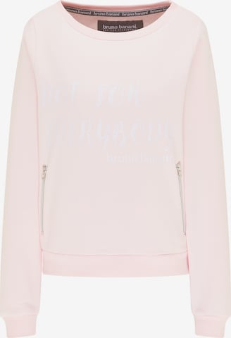 BRUNO BANANI Sweatshirt 'Diaz' in Pink: front