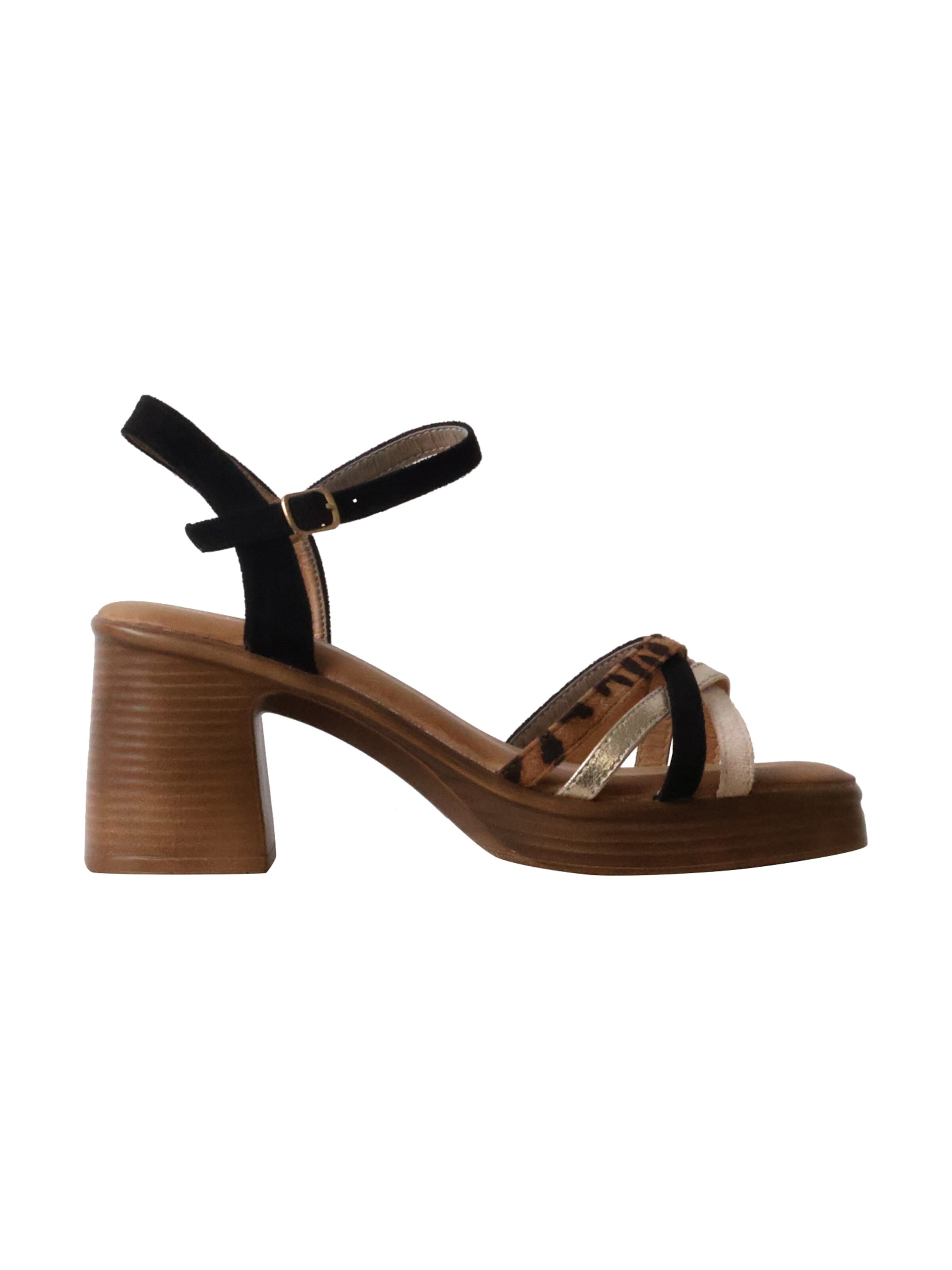 Super Mode Sandaal 'Joalice-Sandalen mit Absatz' in Zwart