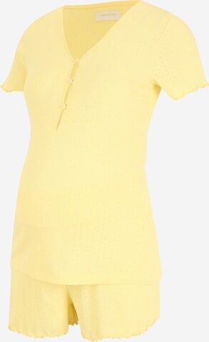 MAMALICIOUS - Pijama 'PAM LIA' em amarelo: frente