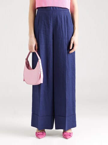 UNITED COLORS OF BENETTON Wide leg Pantalon in Blauw: voorkant