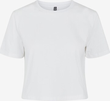 Maglietta 'Rina' di PIECES in bianco: frontale
