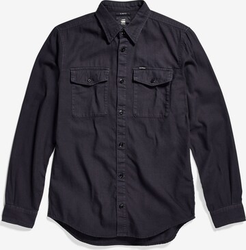 G-Star RAW Button Up Shirt in Black: front