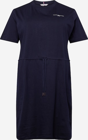 Robe Tommy Hilfiger Curve en bleu : devant