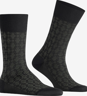 FALKE Socken 'Artwork Tie' in Schwarz: Vorderseite