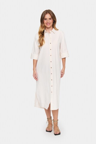 SAINT TROPEZ Shirt dress 'Zalinda' in White: front