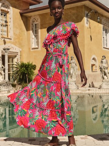 Abito di love & roses in rosa