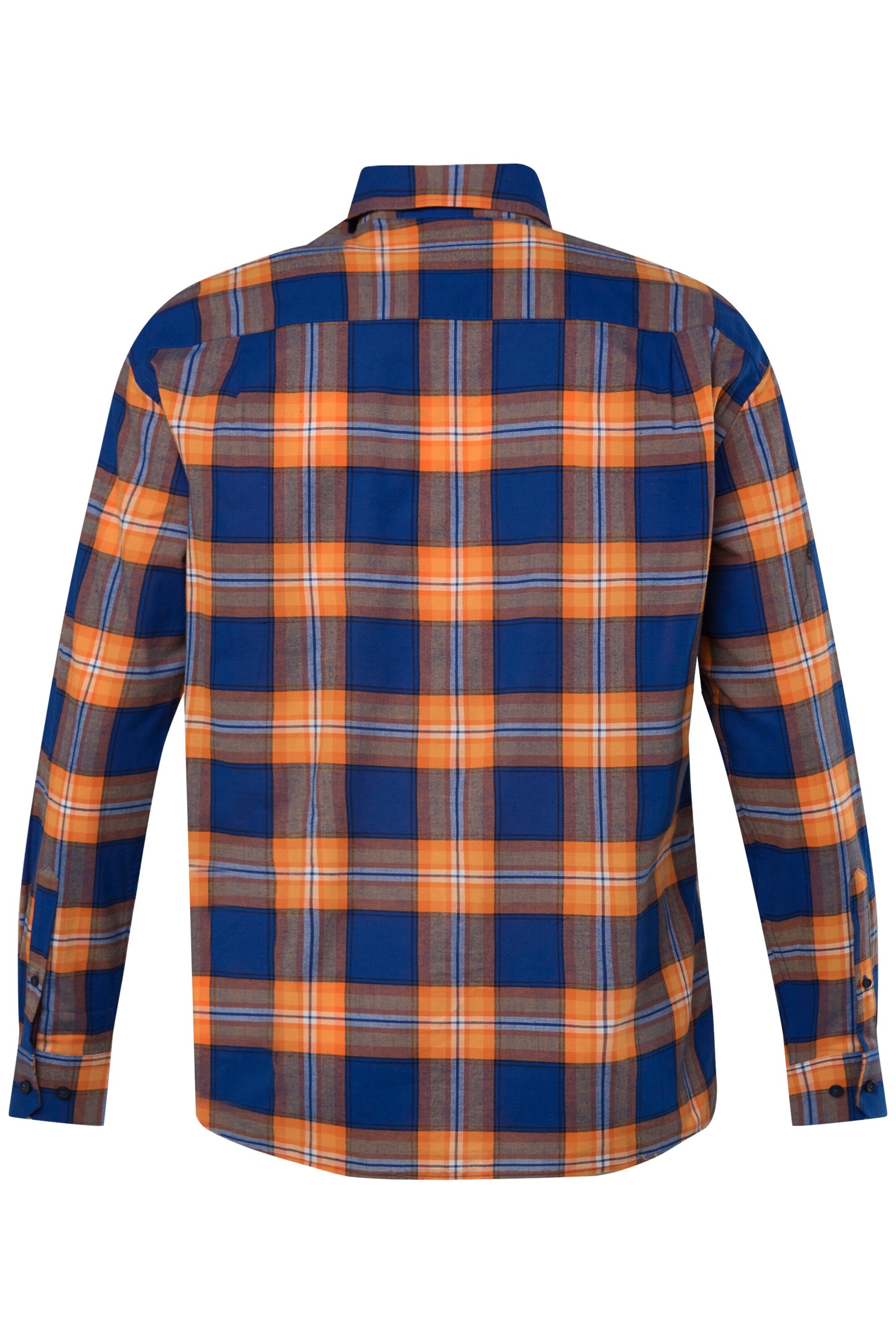Men Plus Regular fit Button Up Shirt in Orange