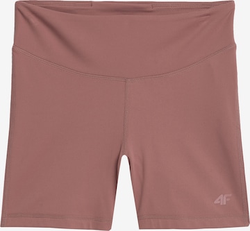 4F Skinny Sporthose in Pink: predná strana