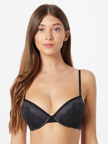 Calvin Klein Underwear T-shirt Bra in Black: front