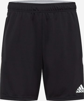 ADIDAS SPORTSWEAR Regular Workout Pants 'Tiro Essentials' in Black: front