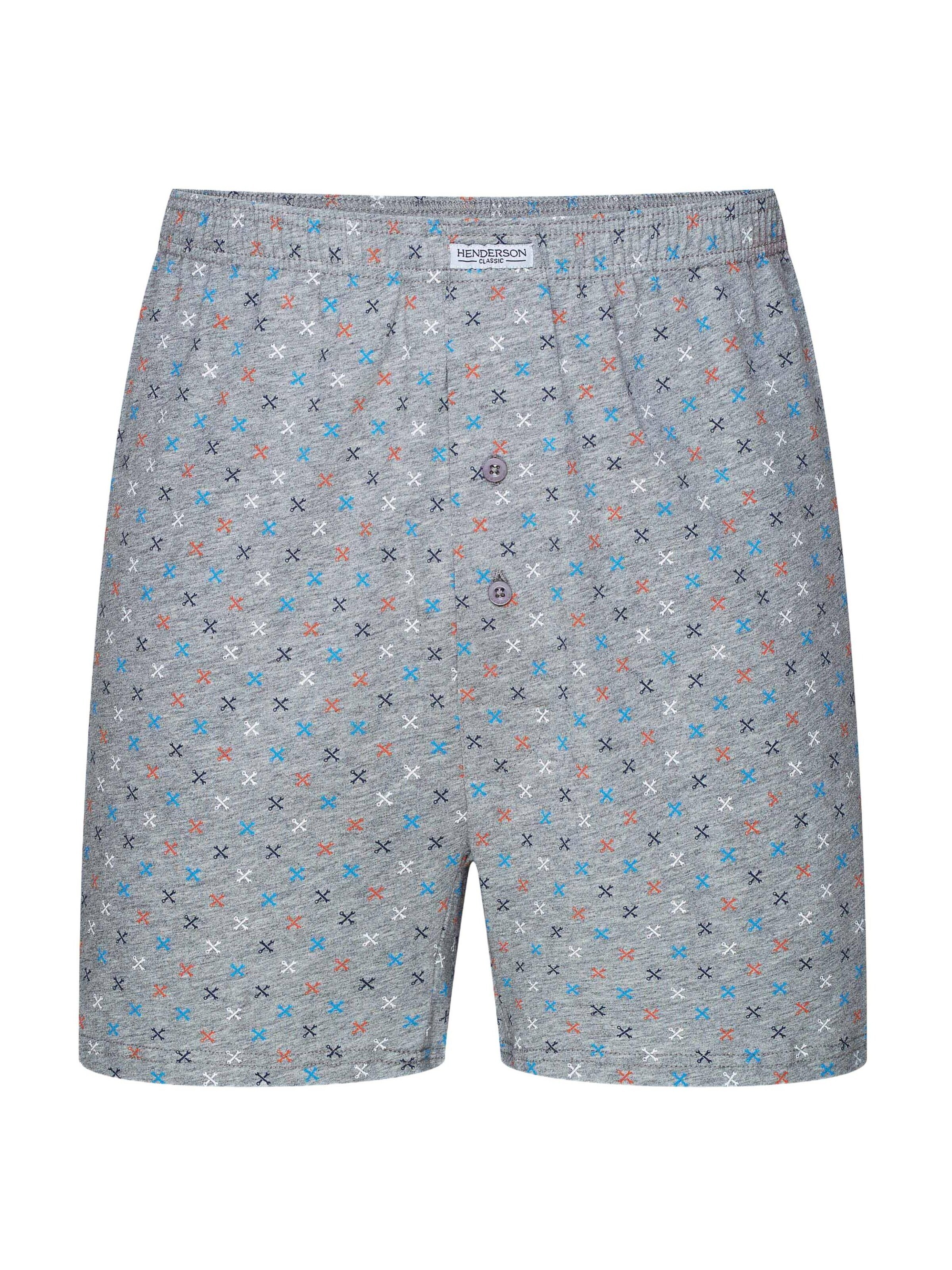 Henderson Boxershorts 'Weiche Boxershorts aus Baumwolle Elastische locker bequem Classic 5XL'‌‌‌ in 5XL in grau, Produktansicht