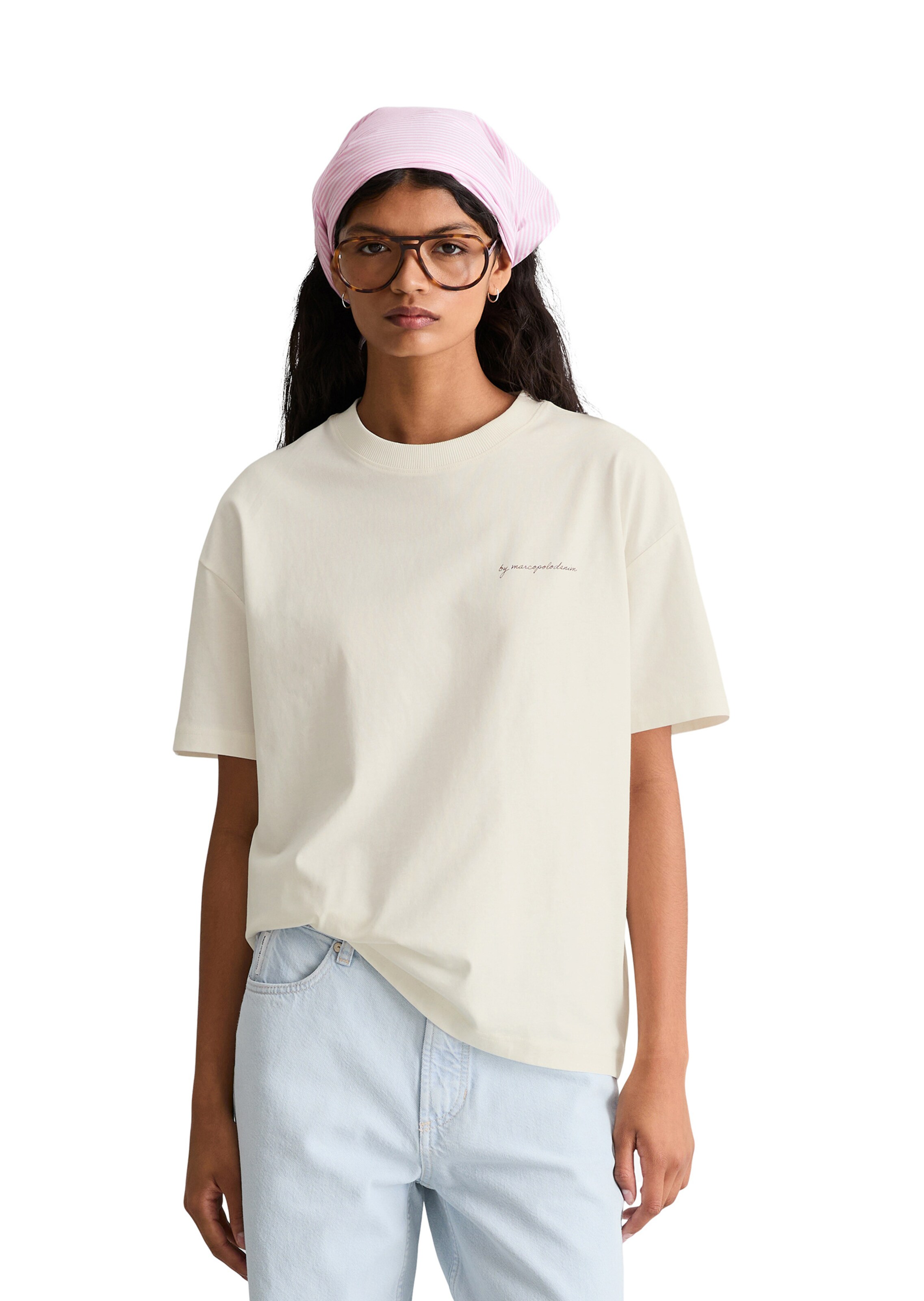 Marc O'Polo DENIM Shirt in Beige: voorkant