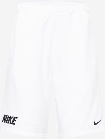Nike Sportswear Trousers 'REPEAT' in White: front