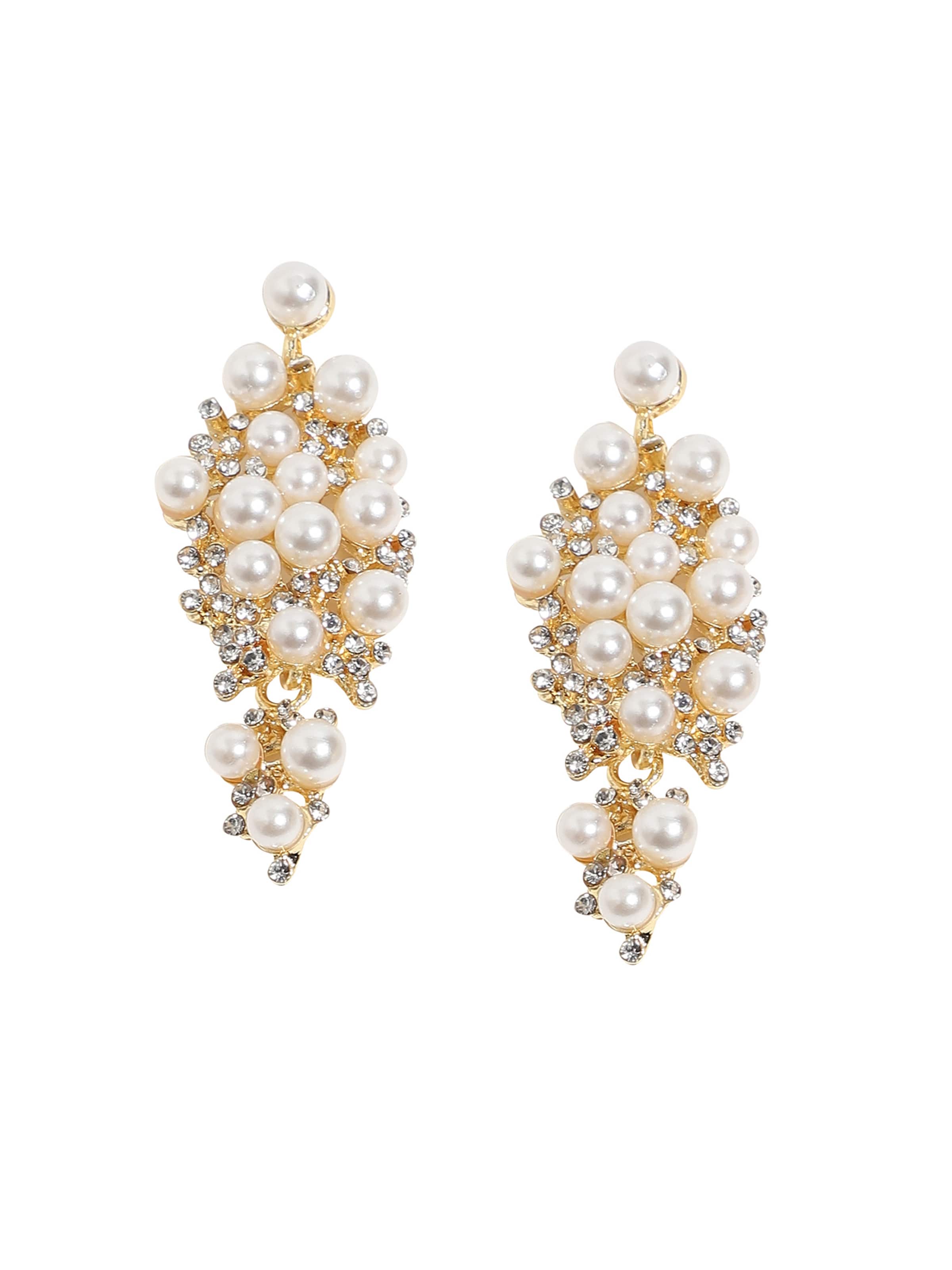 SOHI Øreringe 'Kshirja' i hvid: forside