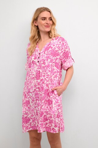 Robe 'Bellis' Cream en rose : devant