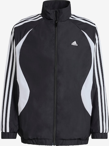ADIDAS ORIGINALS Φθινοπωρινό και ανοιξιάτικο μπουφάν 'Teamgeist' σε μαύρο: μπροστά
