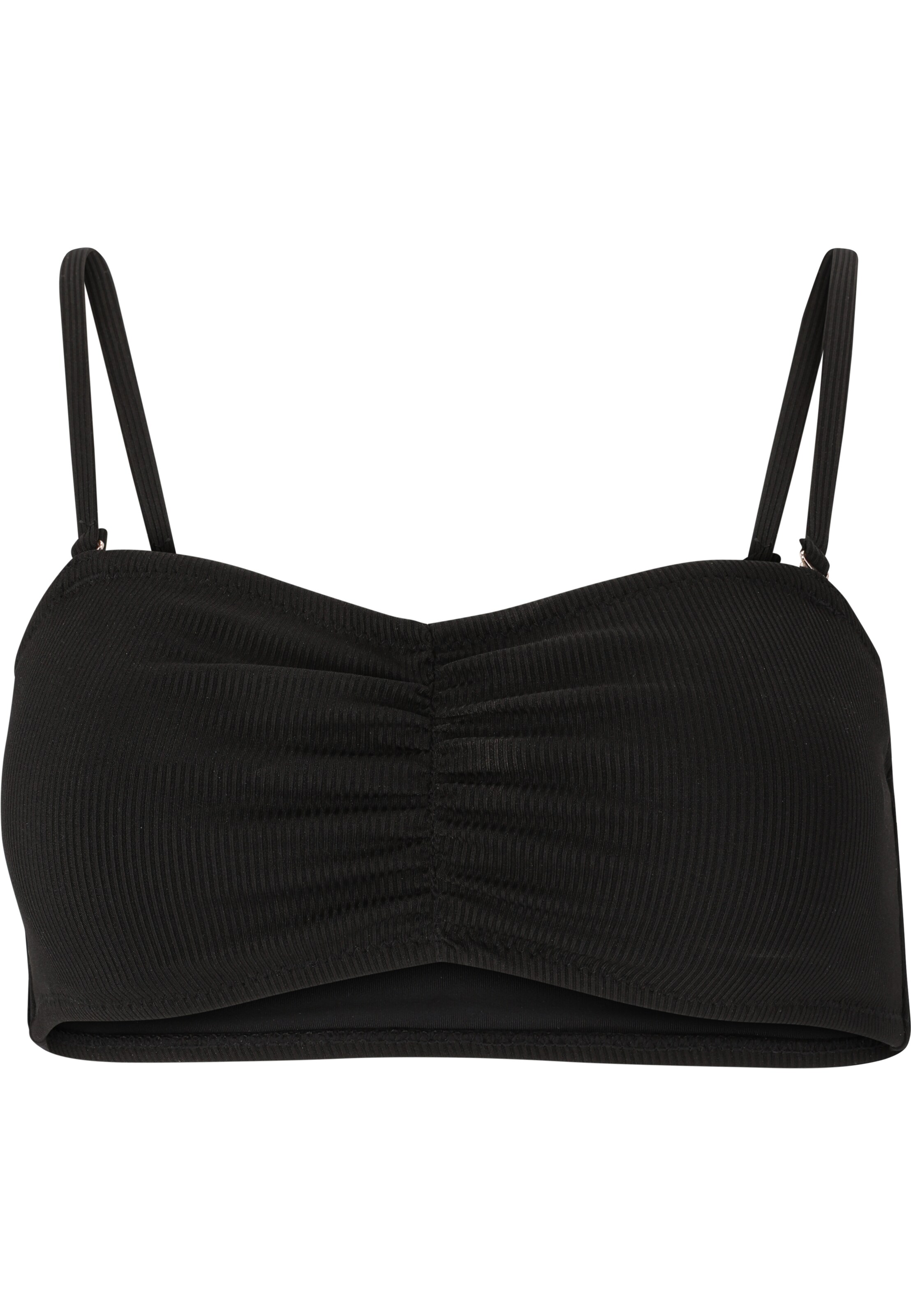 Athlecia Bandeau Bikinitop 'Rhea' in Zwart: voorkant