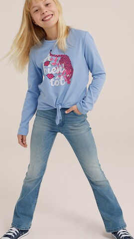 WE Fashion Shirt in Blau