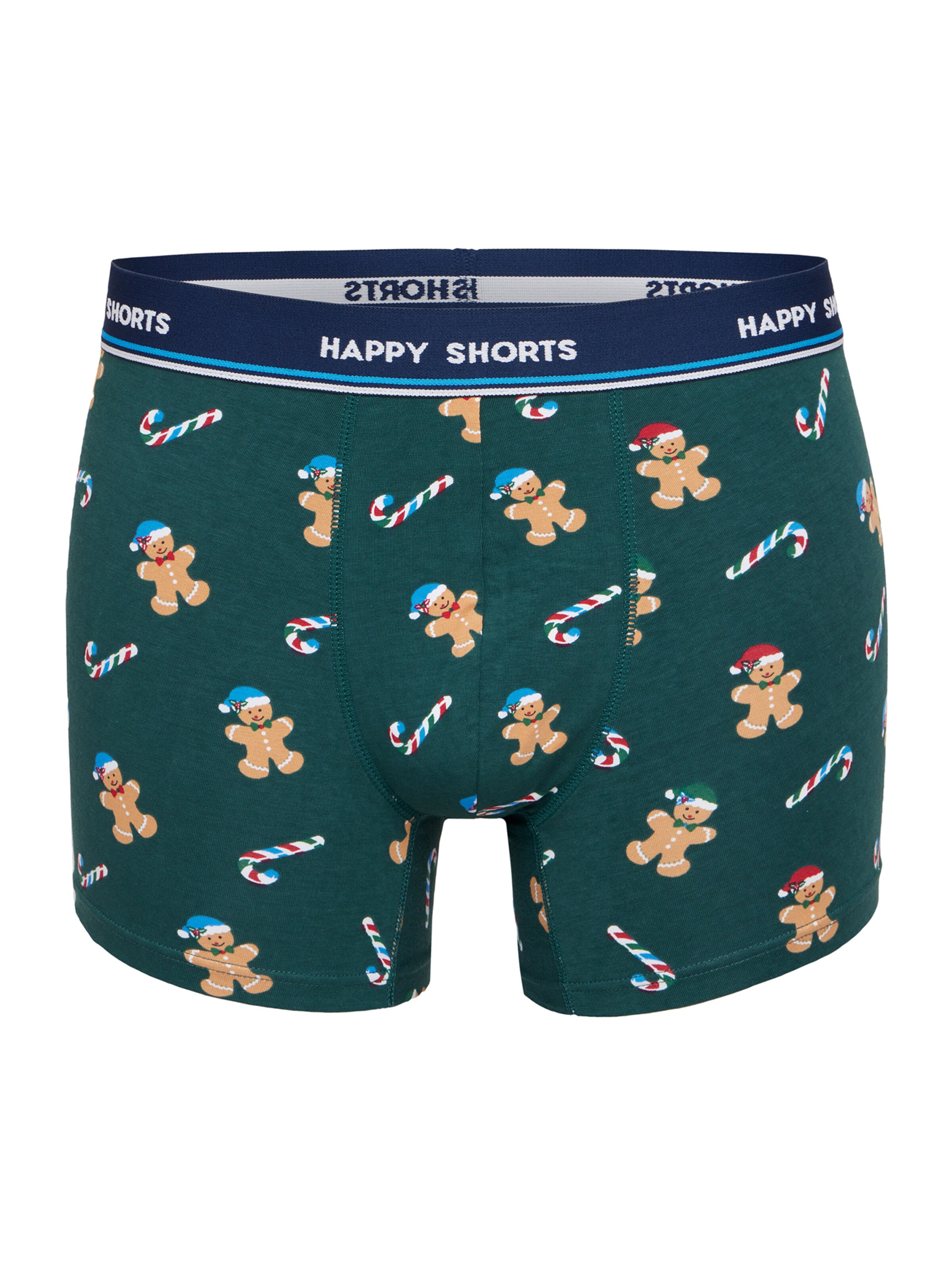 Happy Shorts Boxershorts 'XMAS' in Blauw