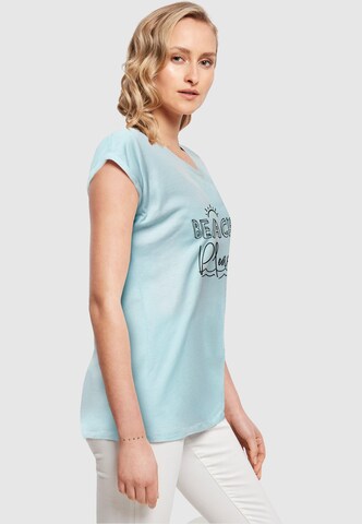 Merchcode Shirts 'Beach Please' i blå