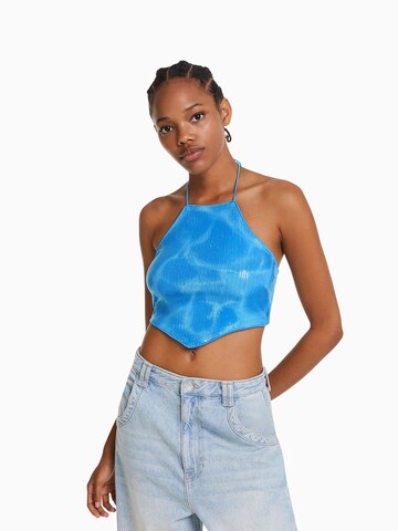 Haut Bershka en bleu : devant