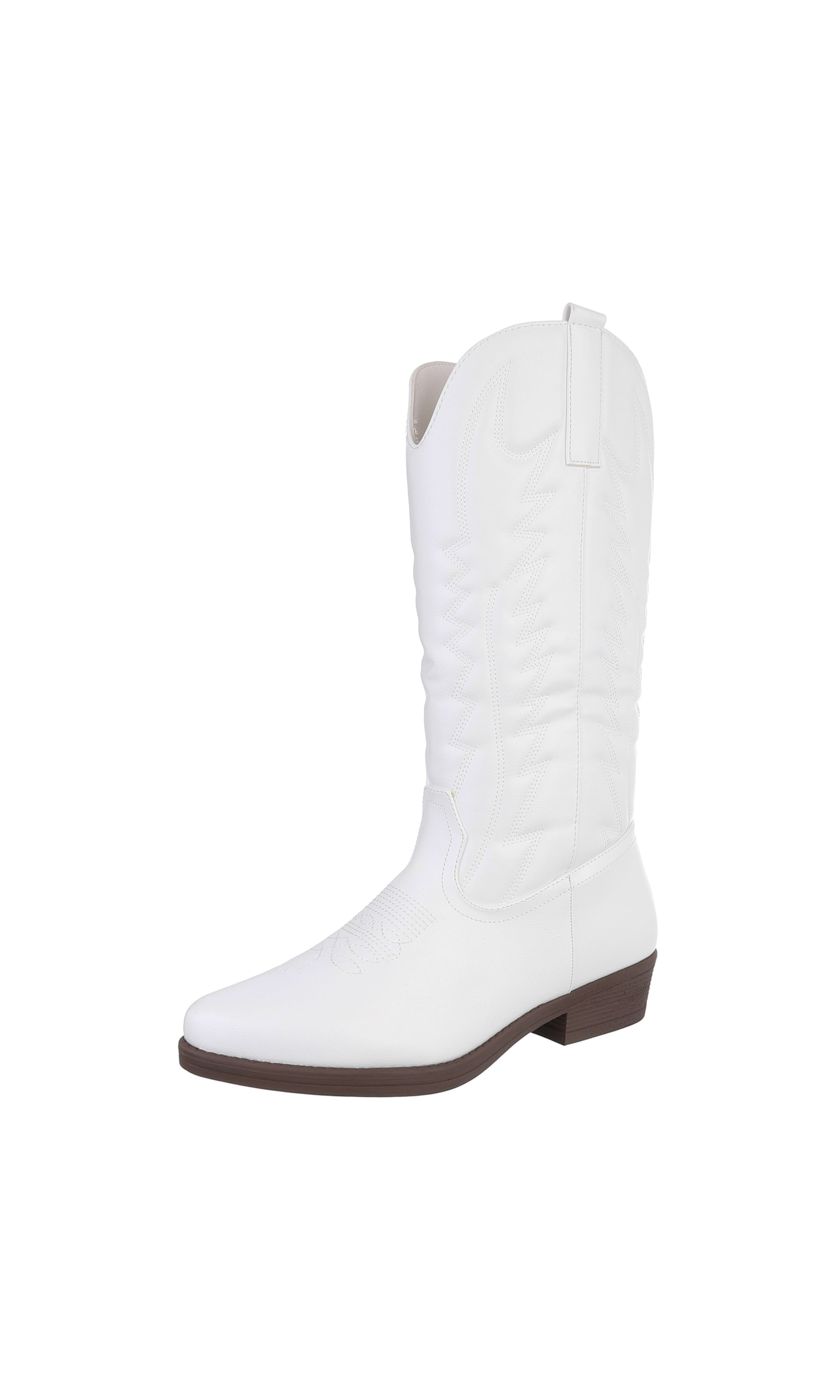 Ital-Design Cowboy Boots in White ABOUT YOU