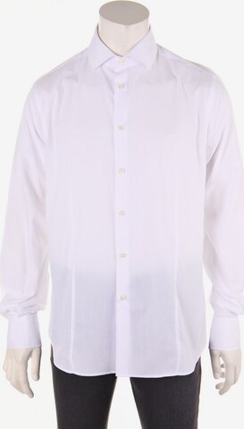 Cavalli Class Button Up Shirt in L-XL in White: front