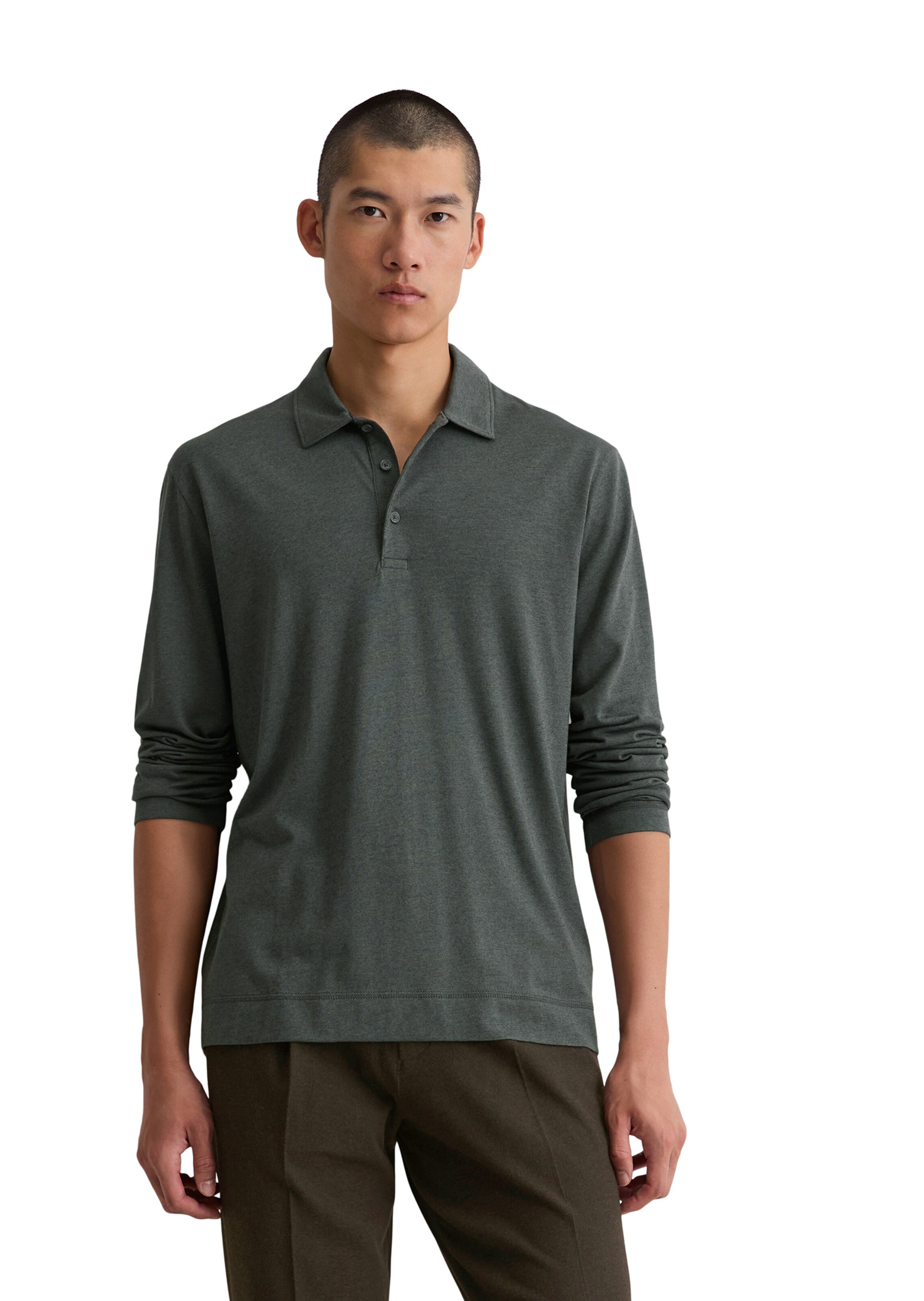 Marc O'Polo Shirt in Grey: front