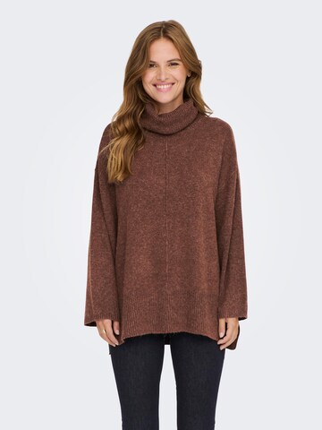 ONLY Sweater 'RICA' in Brown: front