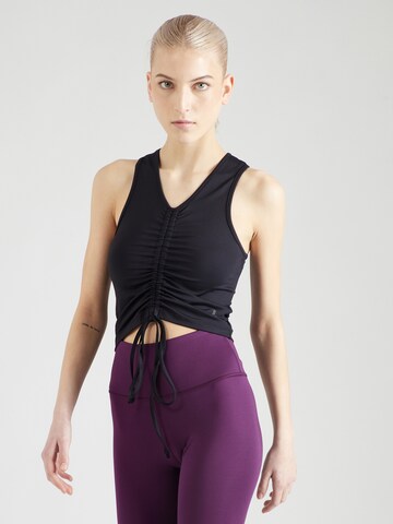 CURARE Yogawear Sportovní top – černá: přední strana