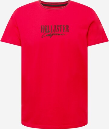 HOLLISTER - Camiseta 'VARSITY MAR' en rojo: frente