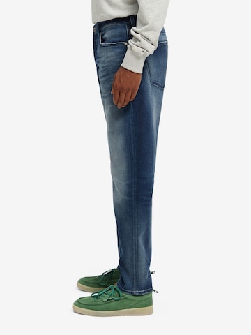 SCOTCH & SODA Slimfit Kavbojke 'The Drop regular tapered jeans' | modra barva