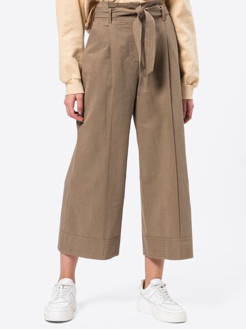 Thought Wide Leg Hose in Braun: predná strana